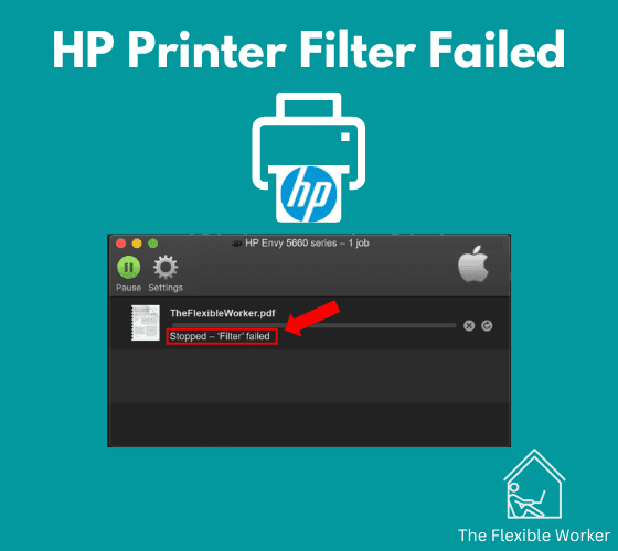 HP Printer filter failed