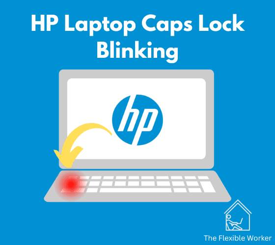 HP laptop caps lock blinking