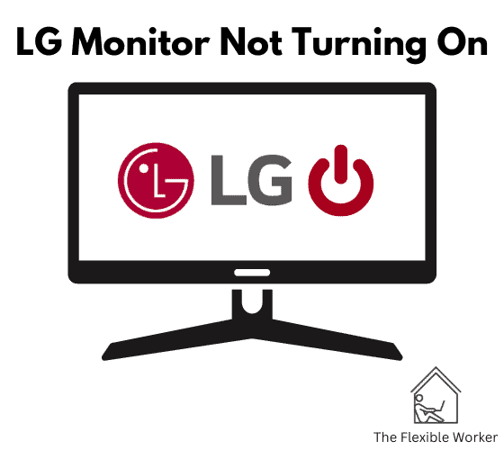 LG monitor not turning on