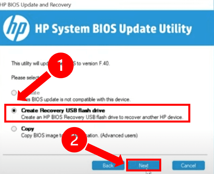 HP laptop won't turn on - BIOS recovery