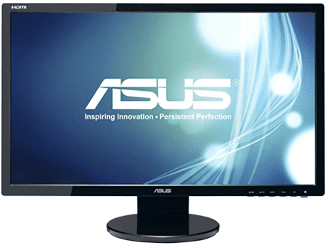 ASUS VE248H compact monitor with built in ambient light detector and brightness auto-adjust.