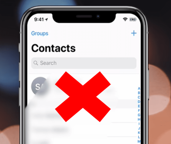 Iphone not saving contacts