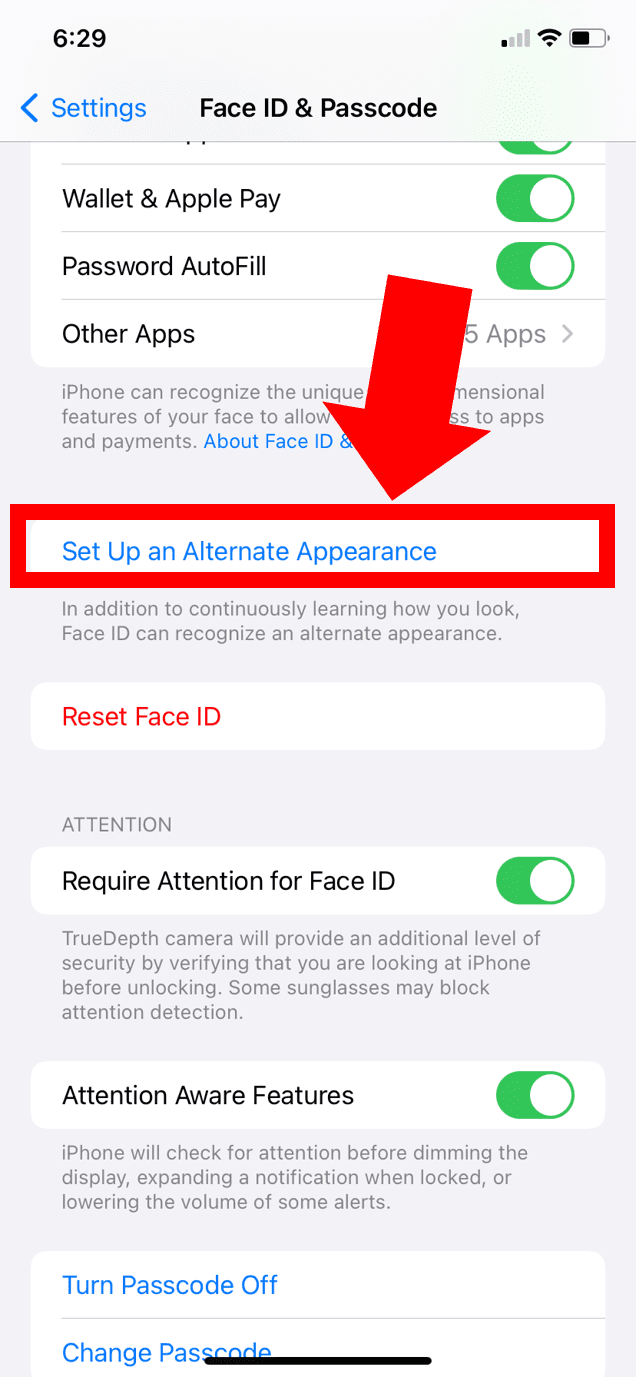 Face ID not working move iPhone lower