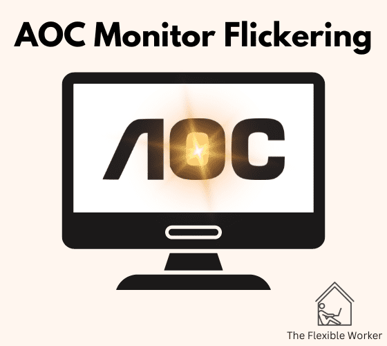 AOC monitor flickering