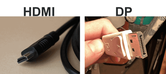 HDMI and DisplayPort (DP) cable
