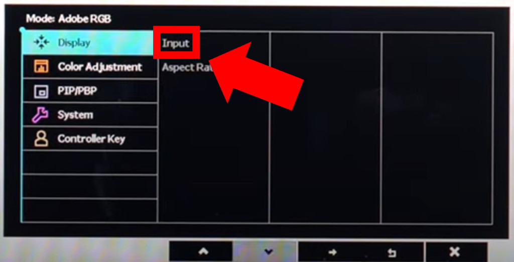 BenQ monitor change Input