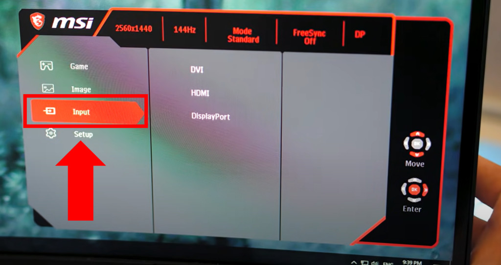 MSI monitor no signal - check input