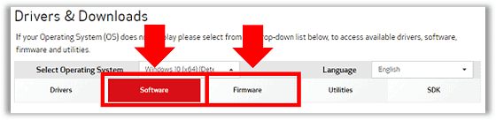 Canon - download software and firmware