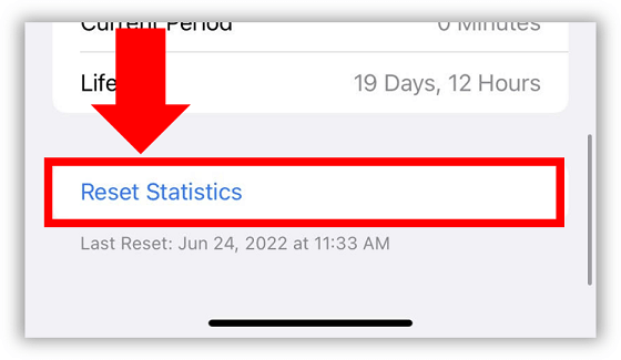 Reset iPhone Data Usage Statistics
