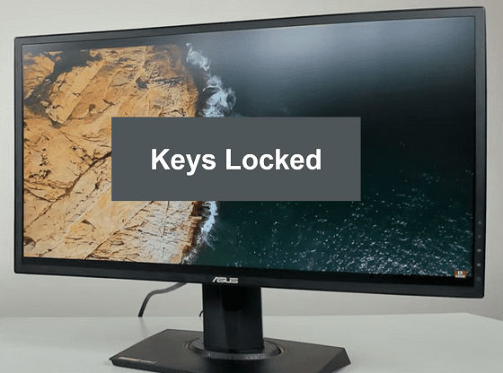 ASUS monitor keys locked