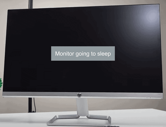 HP monitor keeps going to sleep