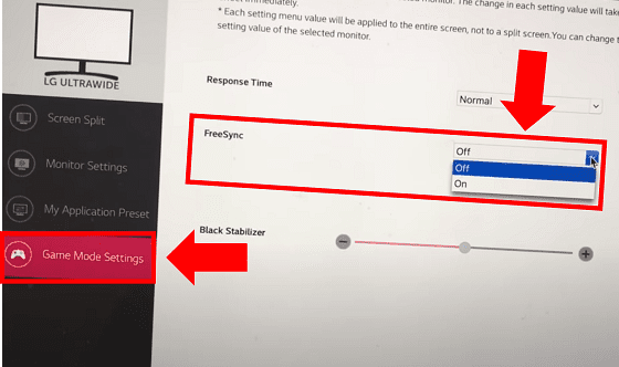 Turn FreeSync Off from the LG Onscreen Control application.